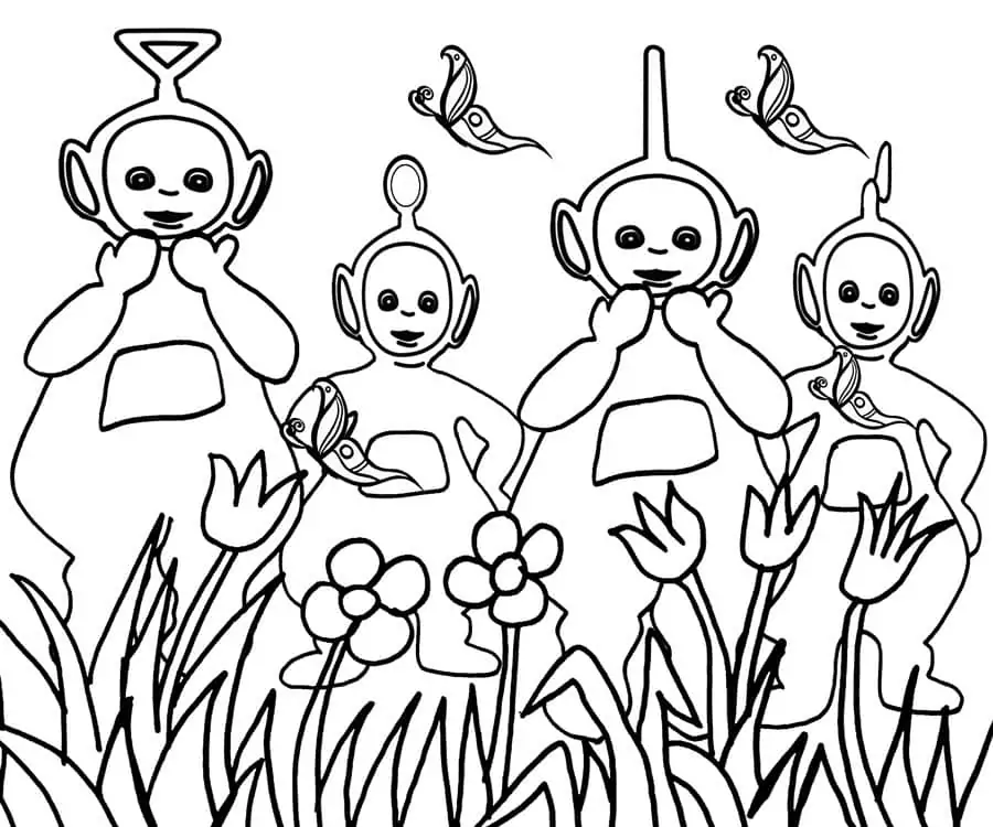 Teletubbies Ausmalbilder 1
