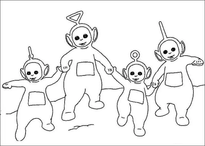 Teletubbies Ausmalbilder 12