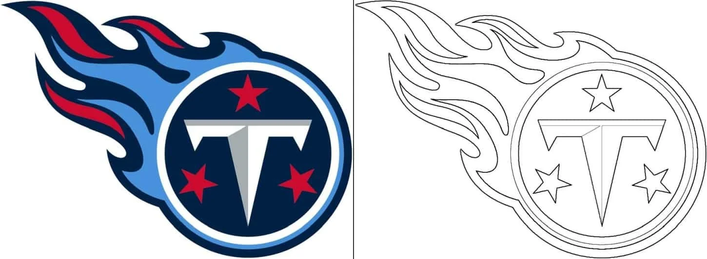 Tennessee Titans Para Colorir 3