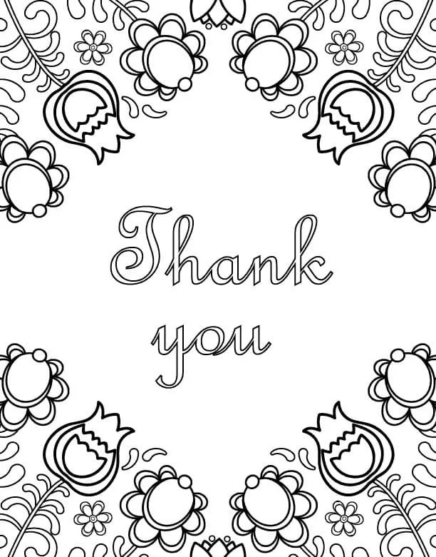 Thank You Coloring Pages 27