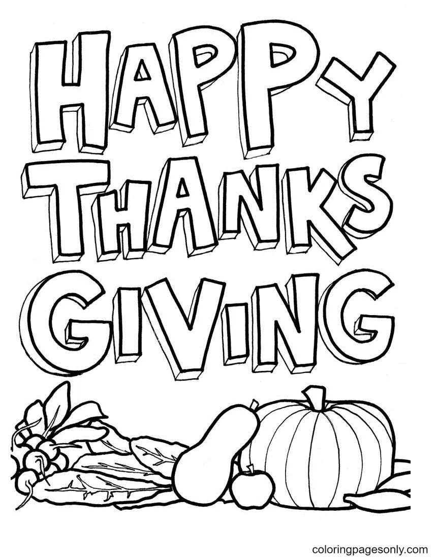 Thanksgiving Coloring Pages 10