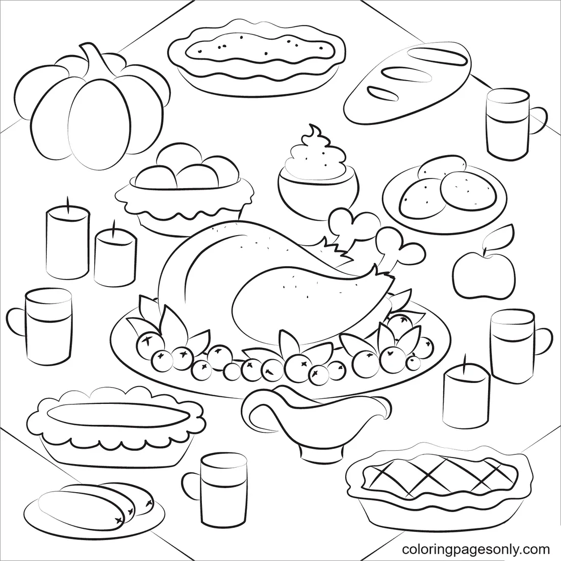 Thanksgiving Coloring Pages 29