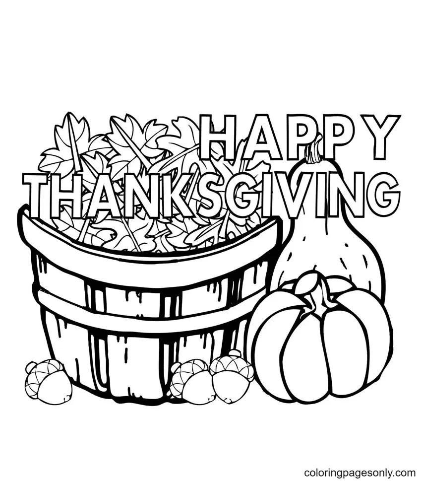 Thanksgiving Coloring Pages 34