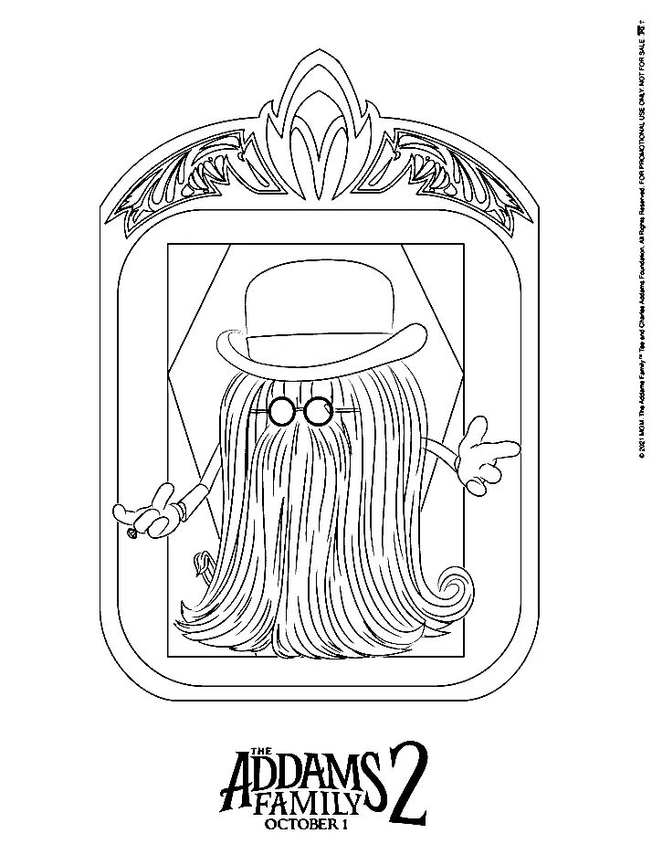 Die Addams Familie Ausmalbilder 25