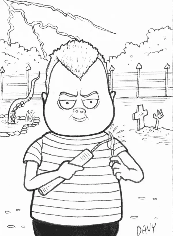 Die Addams Familie Ausmalbilder 27
