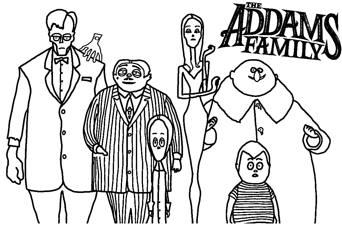 Die Addams Familie Ausmalbilder 6