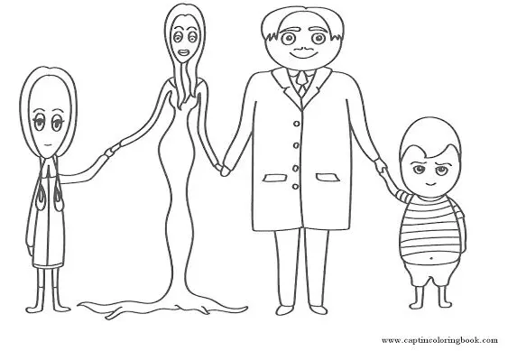 Die Addams Familie Ausmalbilder 9