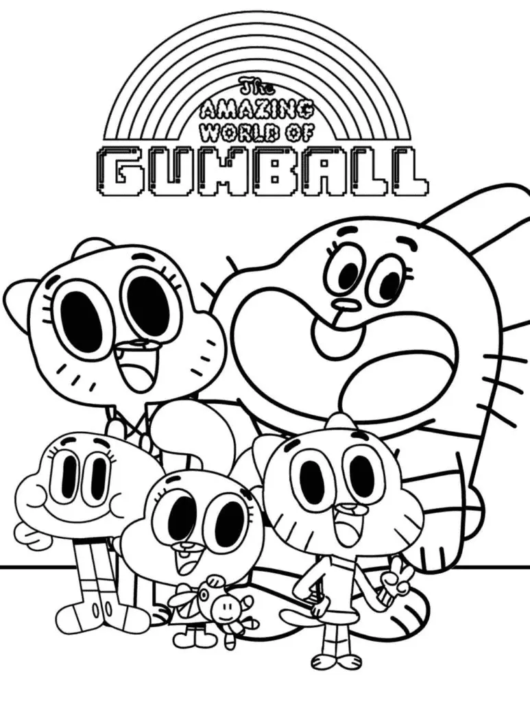 Die erstaunliche Welt von Gumball Ausmalbilder 3
