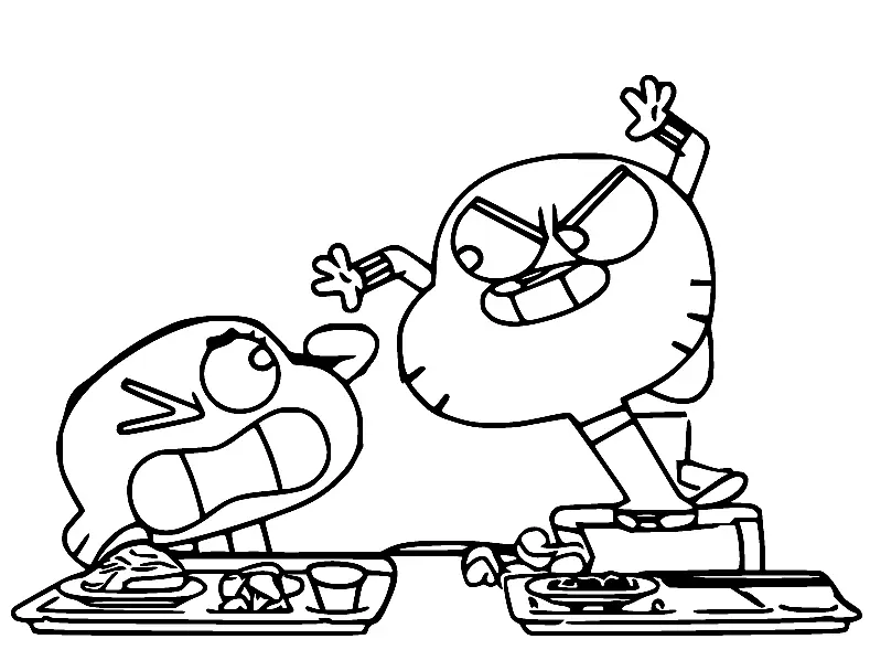 Die erstaunliche Welt von Gumball Ausmalbilder 44