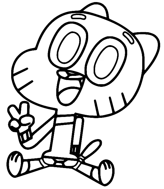 Desenhos de O Incrivel Mundo de Gumball Para Colorir 54