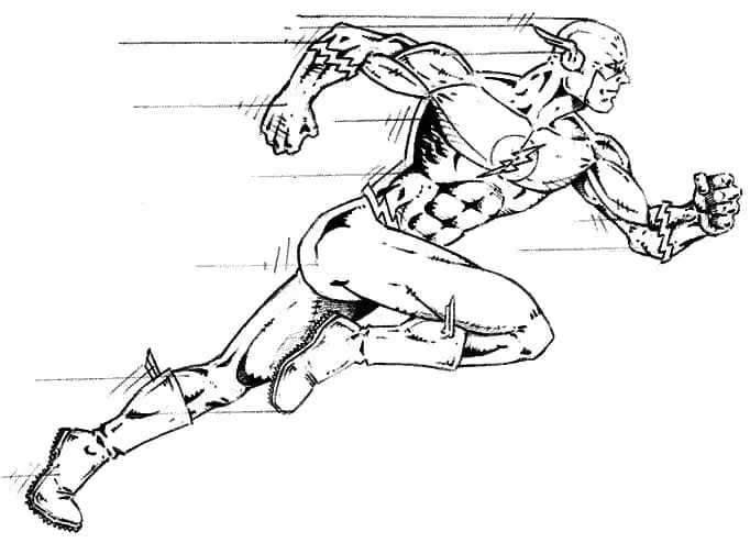 The Flash Para Colorear 14