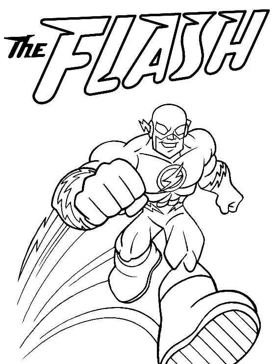The Flash Para Colorear 19