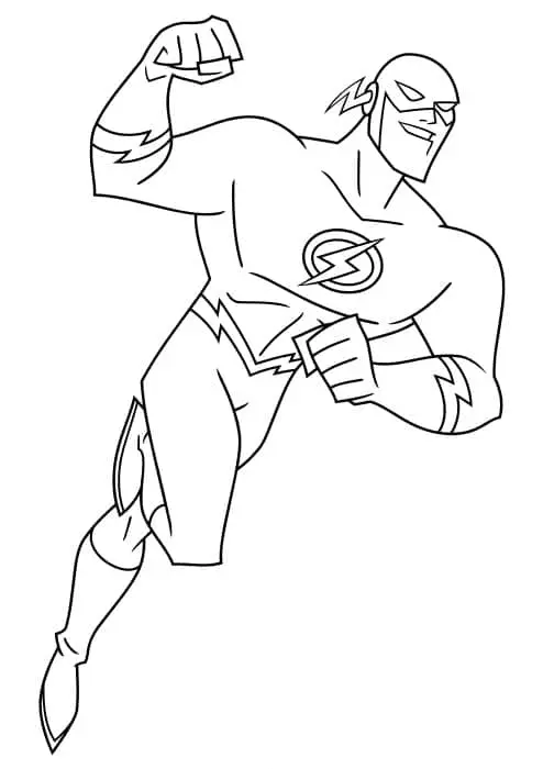 The Flash Para Colorear 23