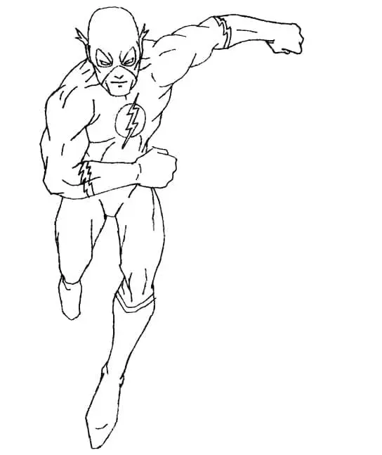 The Flash Para Colorear 48