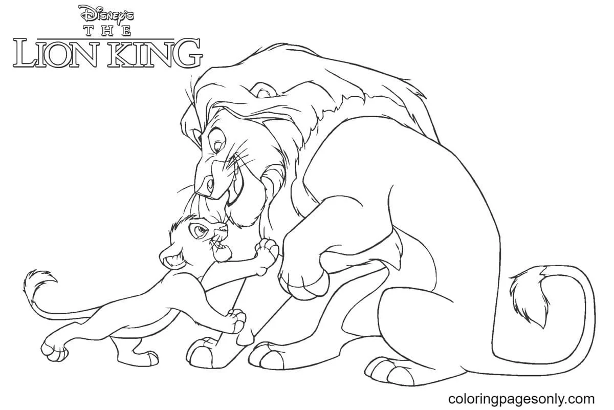 Desenhos do Rei Leao para colorir 18