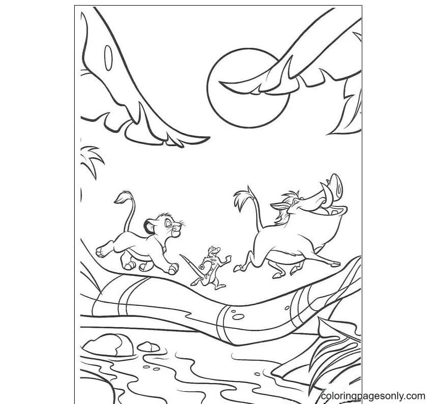 Desenhos do Rei Leao para colorir 24