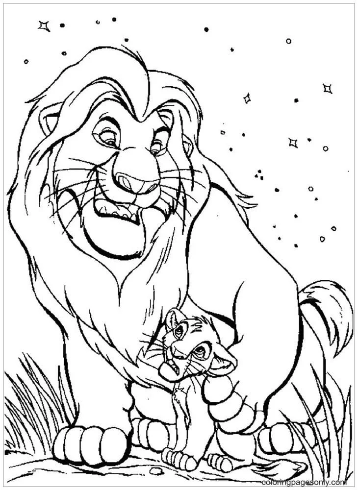 The Lion King Coloring Pages 34