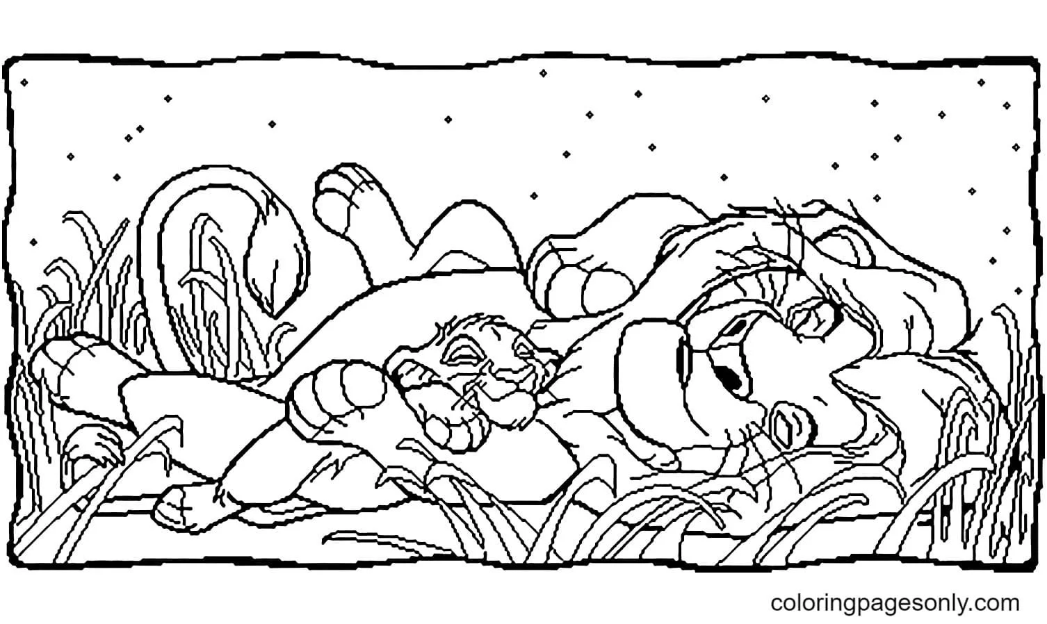 The Lion King Coloring Pages 44