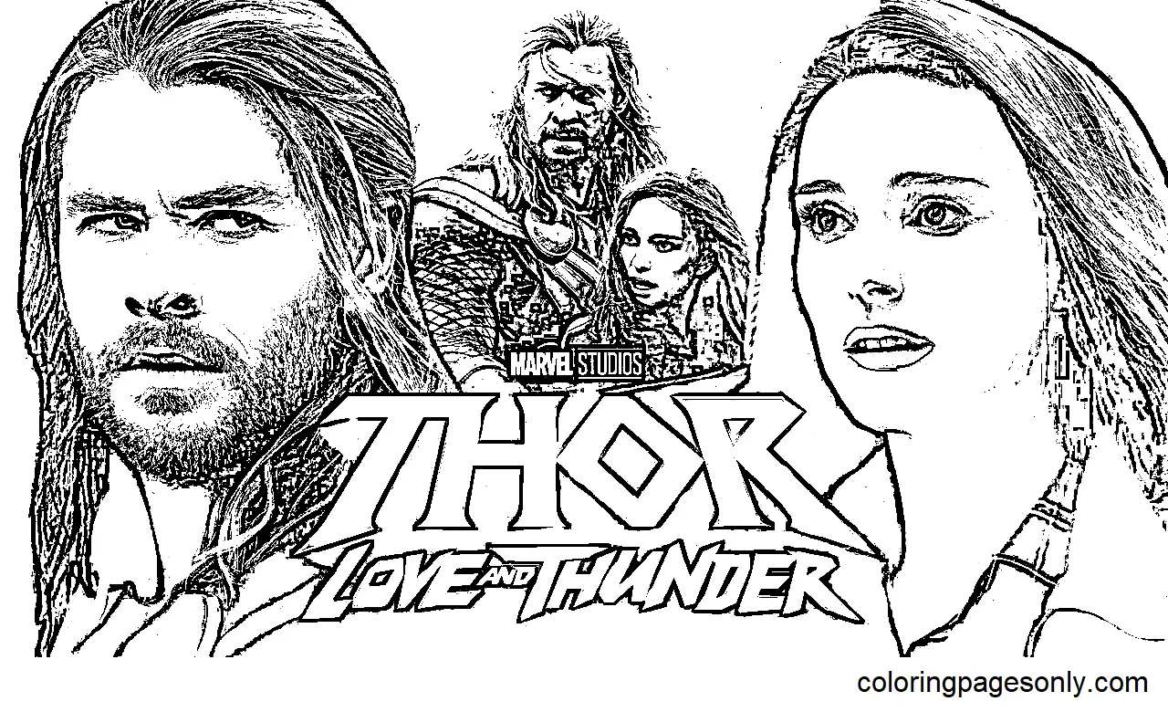 Thor Liebe und Donner Ausmalbilder 1