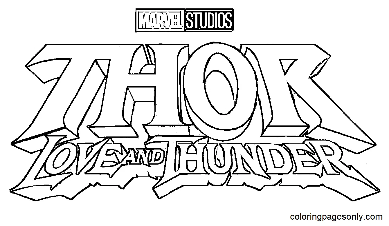 Thor Liebe und Donner Ausmalbilder 2