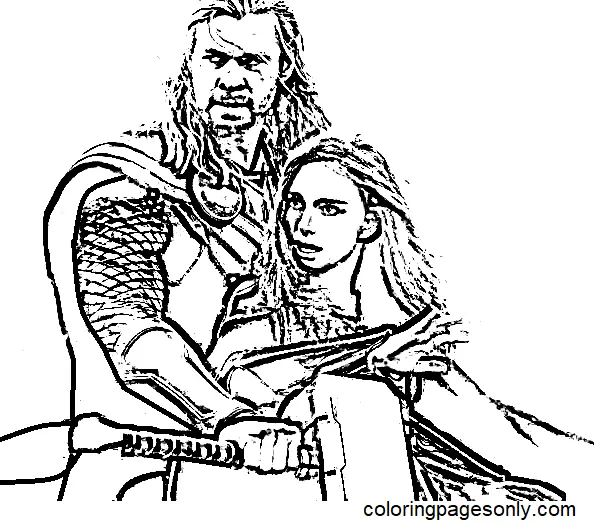 Thor Liebe und Donner Ausmalbilder 5