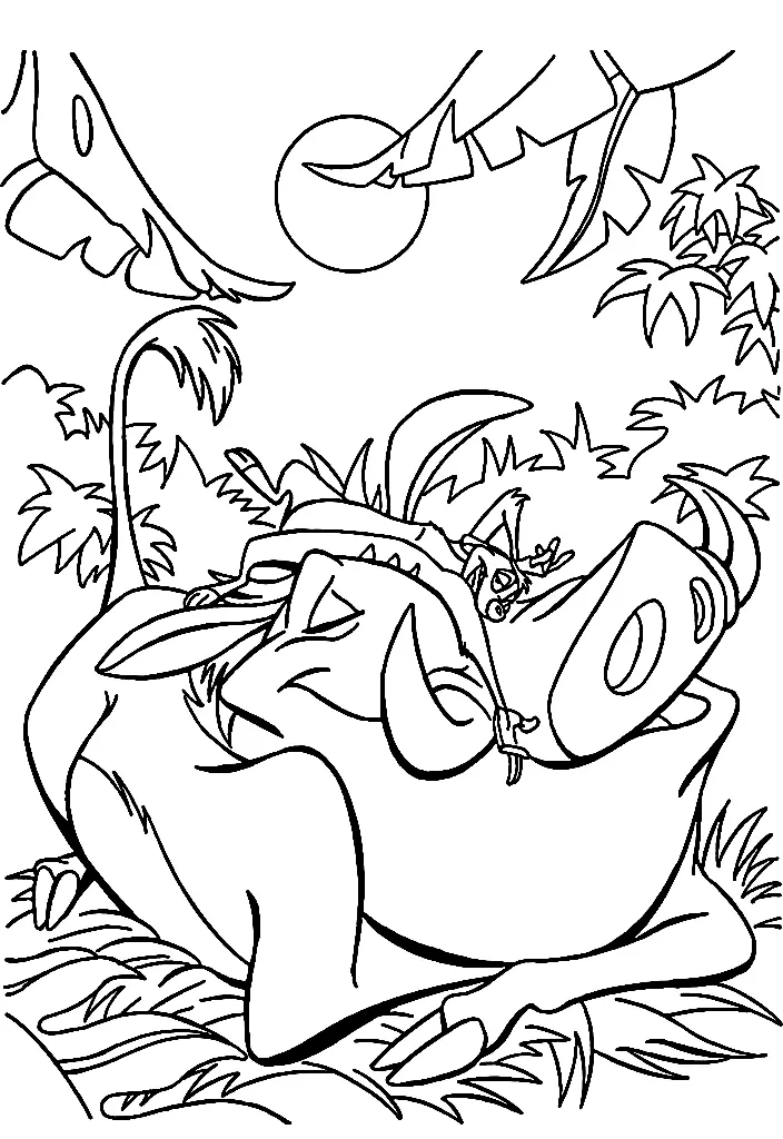 Timon und Pumbaa Ausmalbilder 26