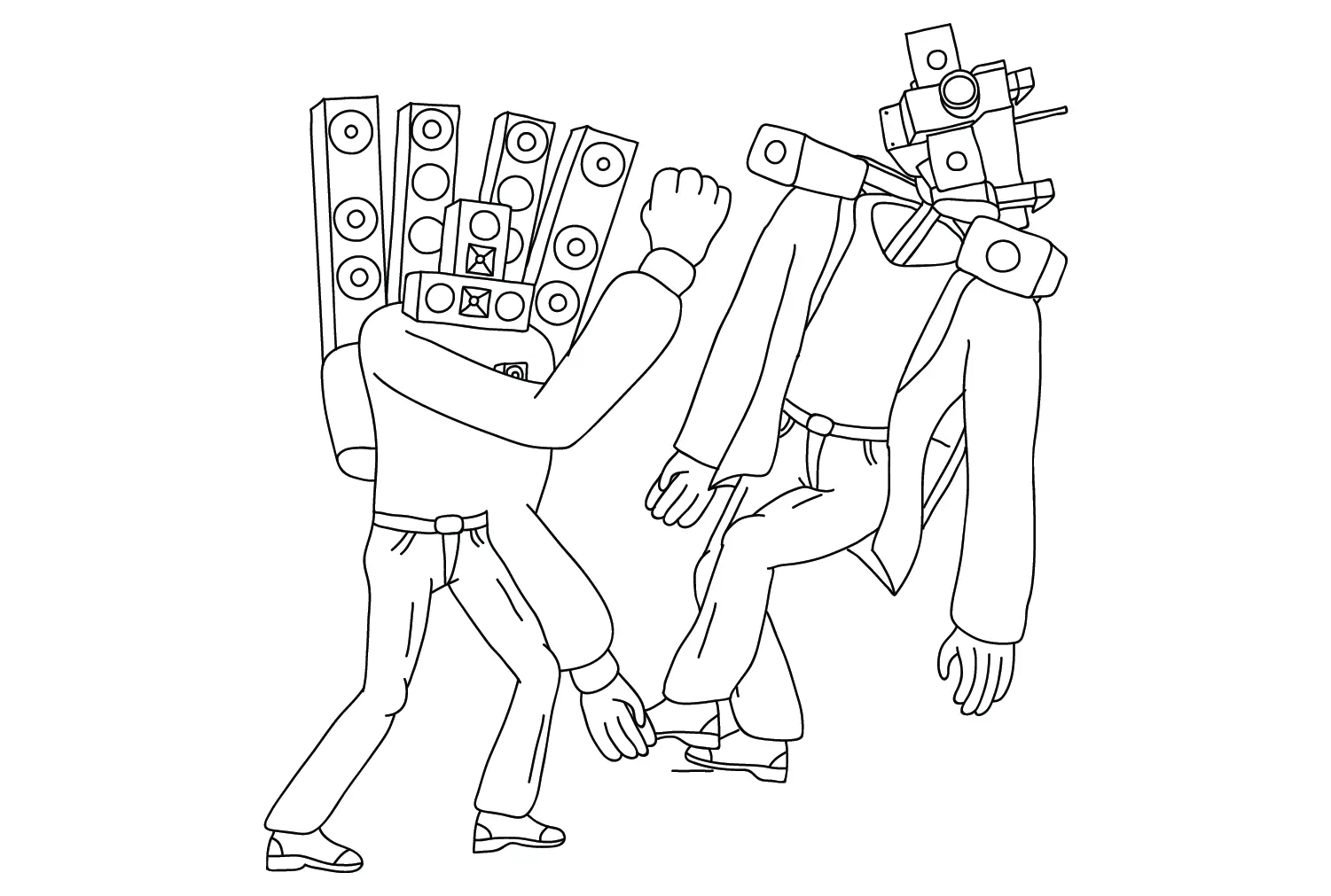 Desenhos de Titan Cameraman Para Colorir 19