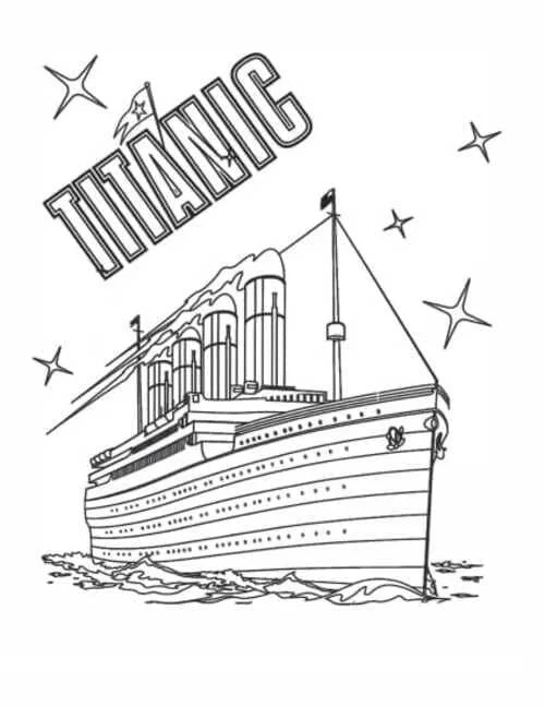 Titanic Para Colorear 12