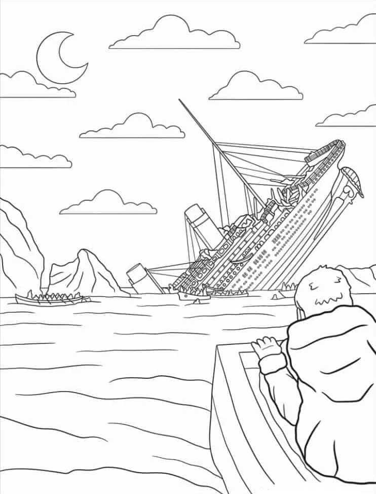 Titanic Ausmalbilder 13