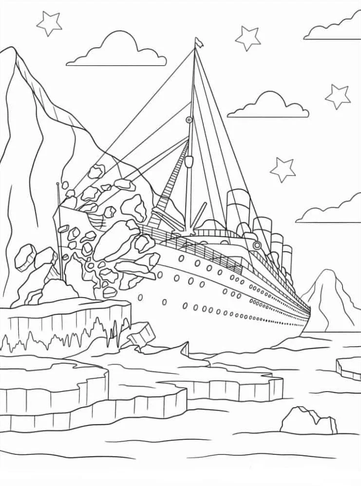 Titanic Ausmalbilder 15