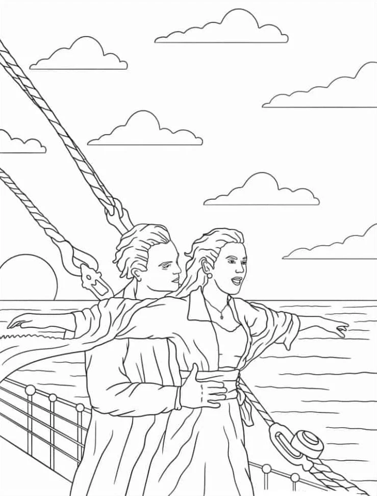 Titanic Para Colorear 19