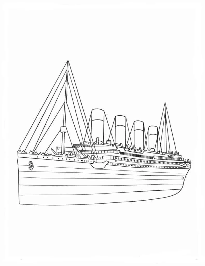 Titanic Ausmalbilder 20
