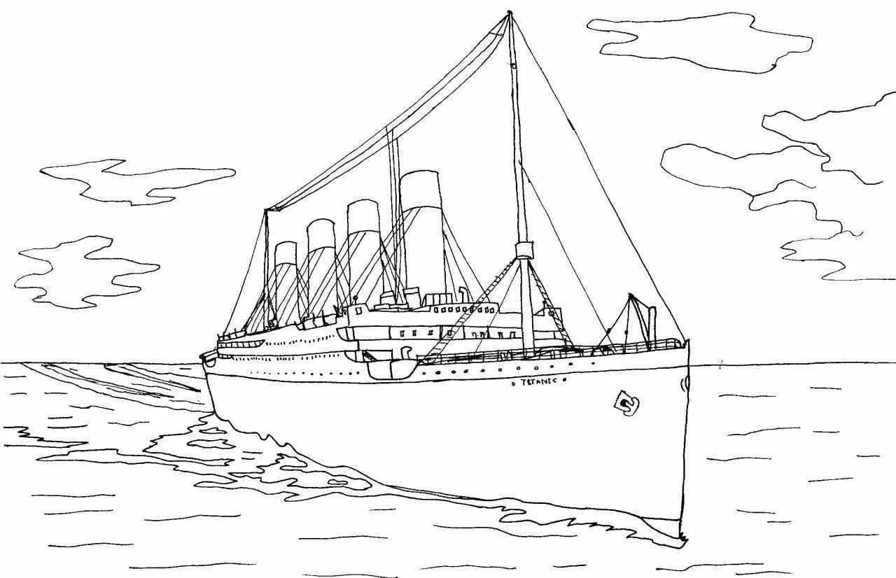 Titanic Ausmalbilder 22