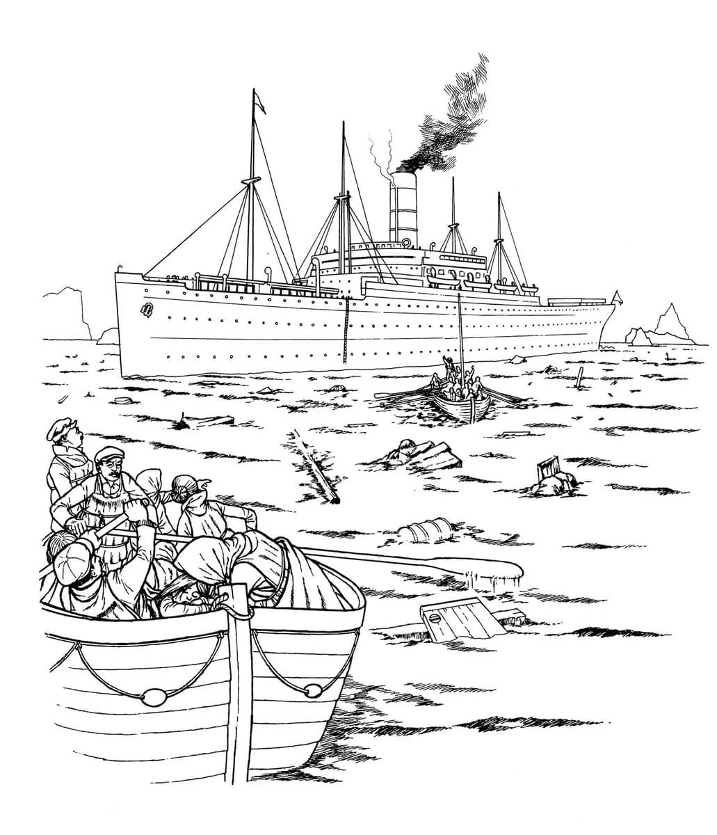 Titanic Para Colorear 26