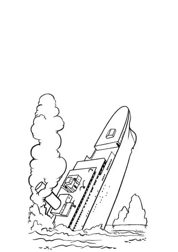 Titanic Para Colorear 27