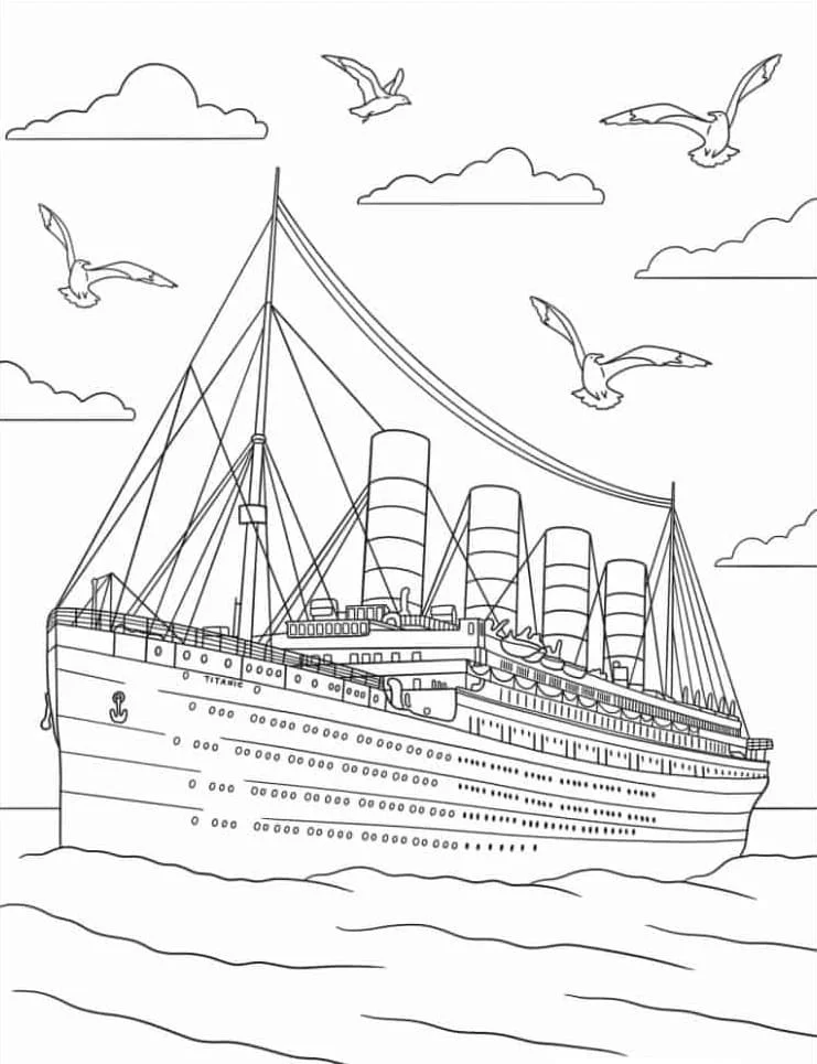 Desenhos de Titanic Para Colorir 28
