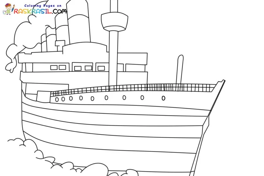 Titanic Para Colorear 3