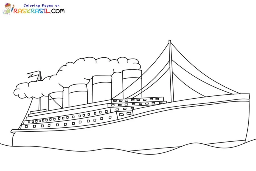 Titanic Para Colorear 32