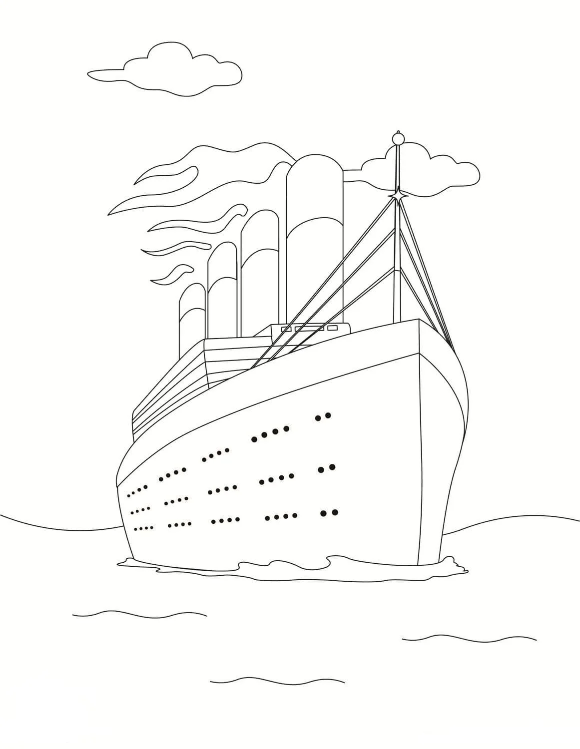 Desenhos de Titanic Para Colorir 35