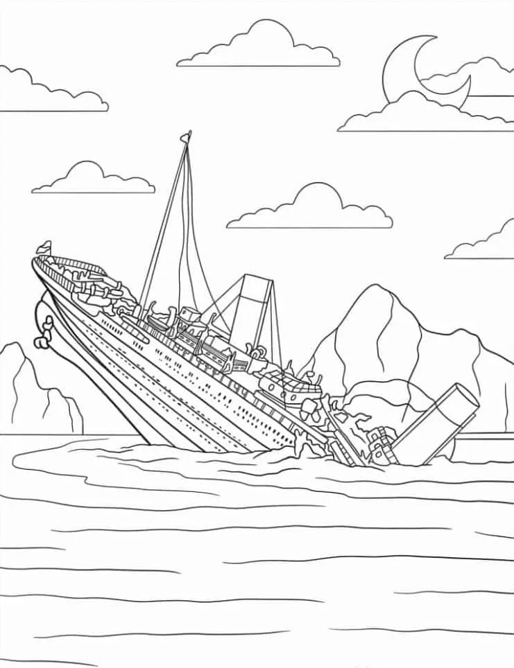 Desenhos de Titanic Para Colorir 38