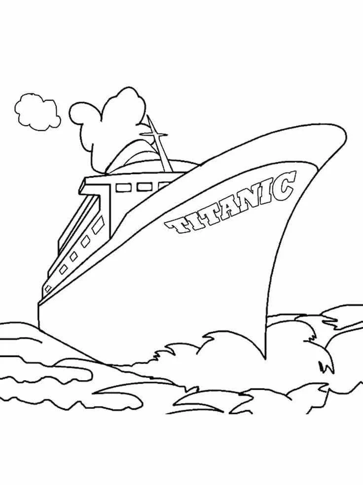 Titanic Para Colorear 40
