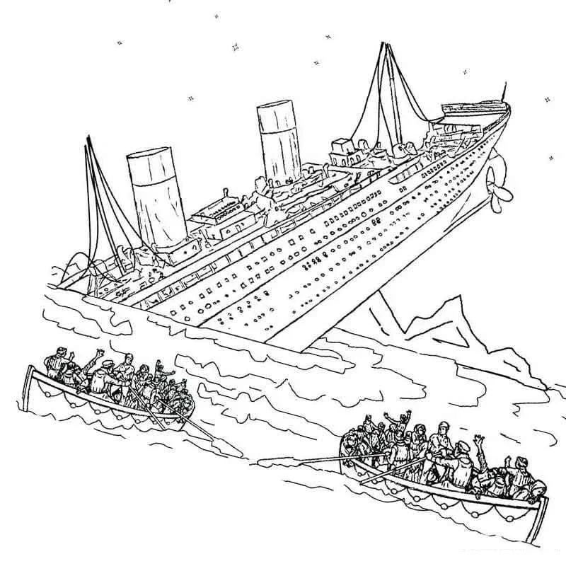 Titanic Para Colorear 43