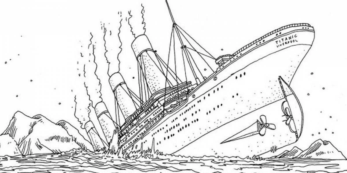 Titanic Para Colorear 47