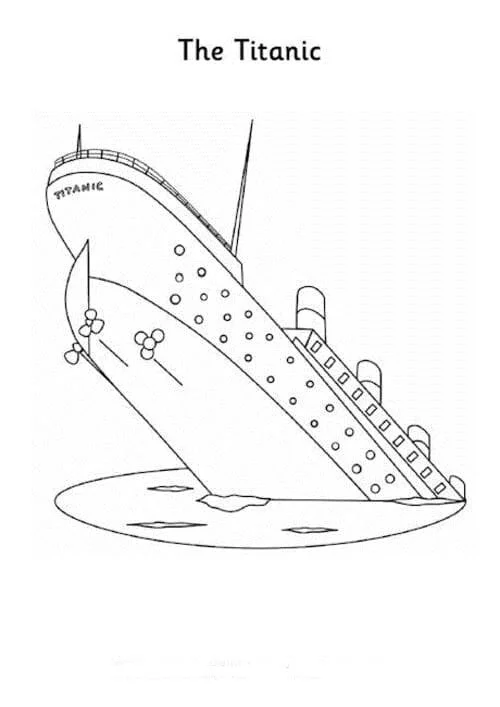 Titanic Para Colorear 48