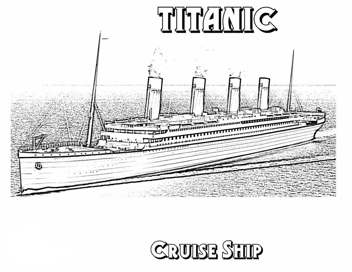 Titanic Para Colorear 49