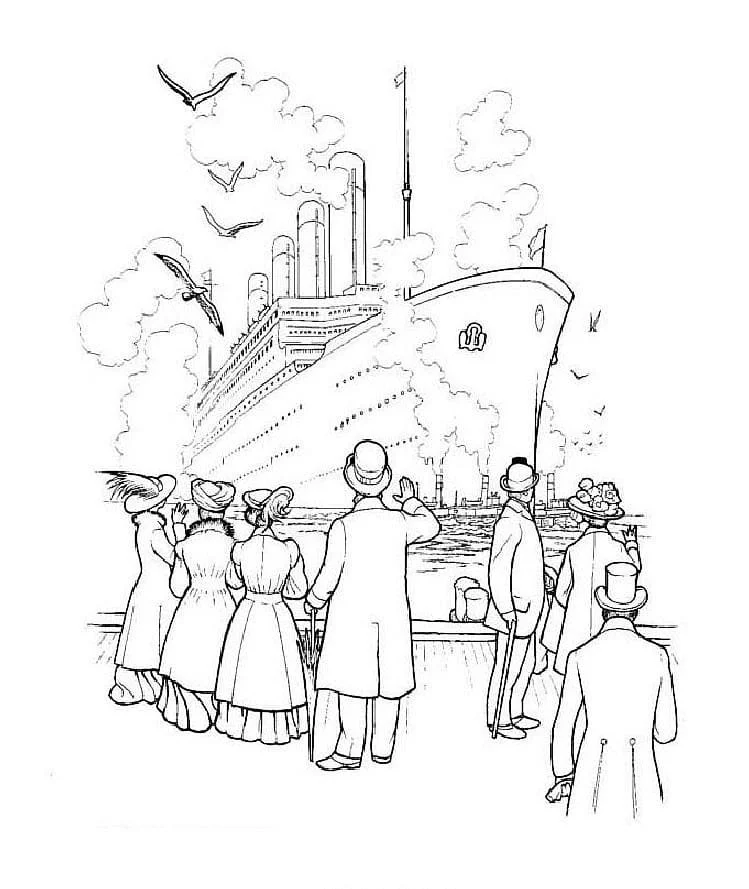 Desenhos de Titanic Para Colorir 53