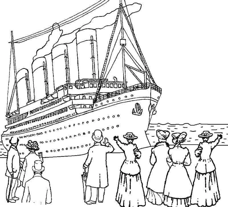 Titanic Coloring Pages 7