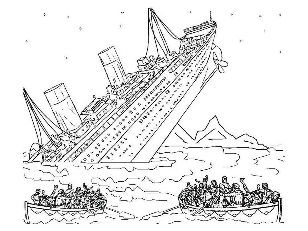 Titanic Coloring Pages 8
