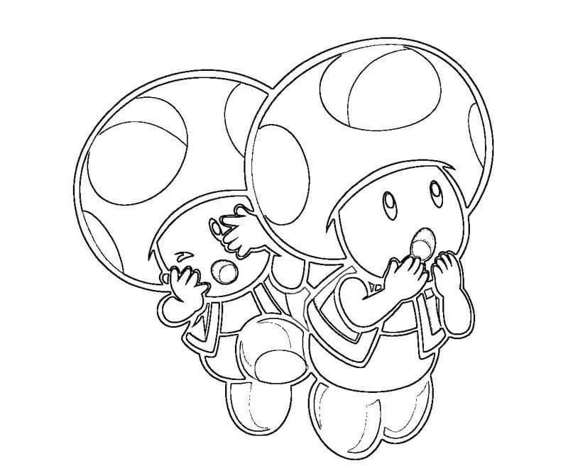 Toad Mario Coloring Pages 36
