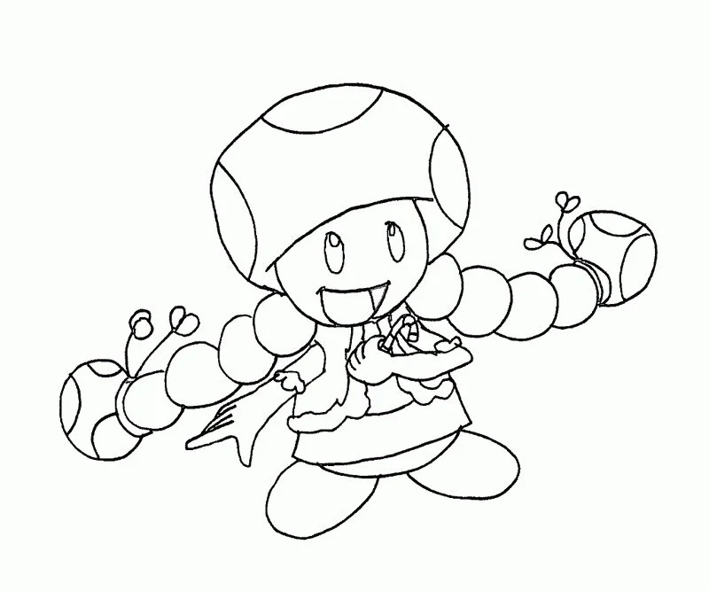 Toad Mario Coloring Pages 38